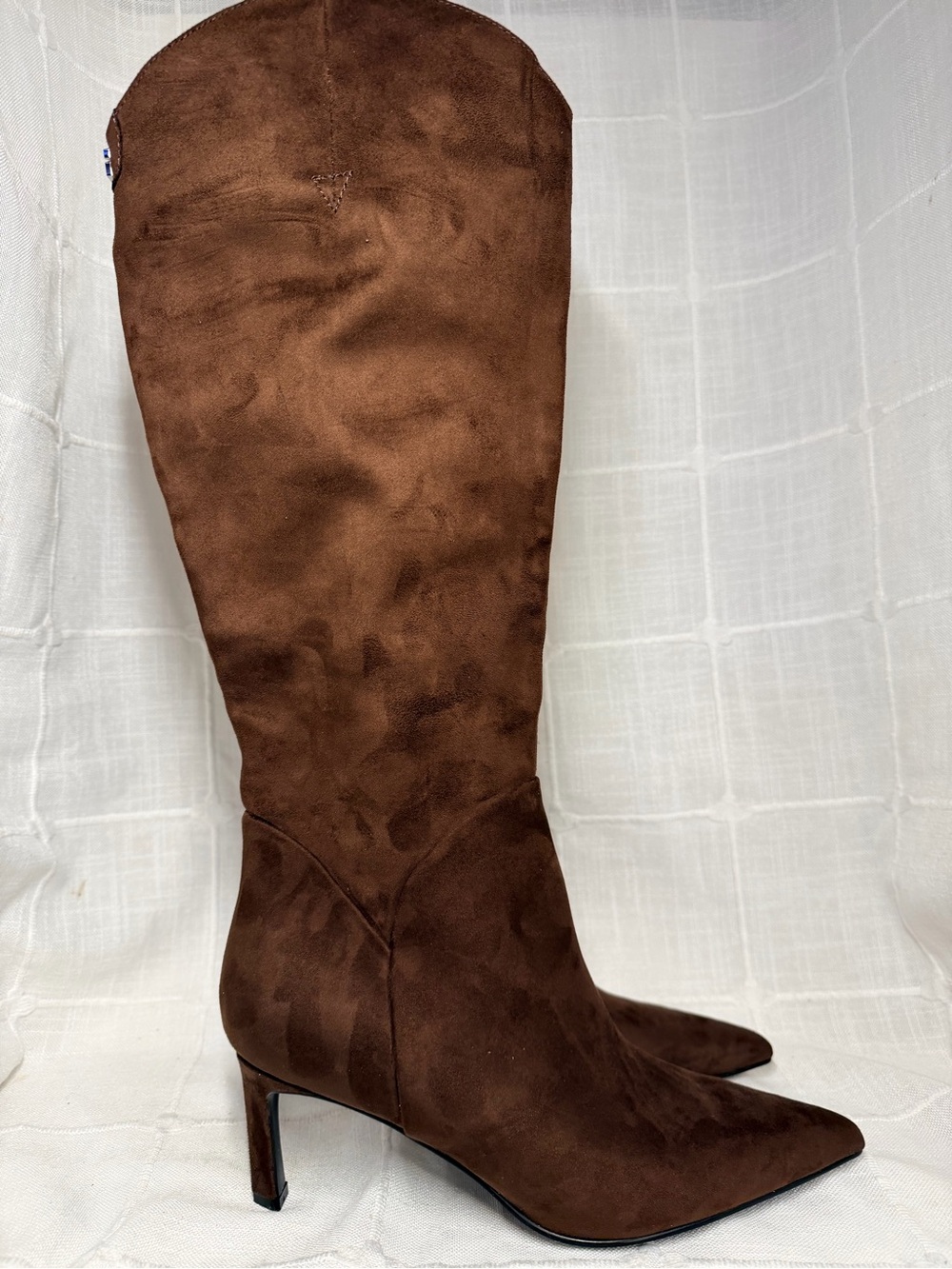 Guess Brown Pointed Toe Suede Boots - Picture 2 of 6